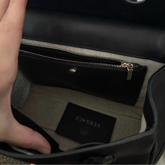 Versace Black Satchel with Medusa Detail - Picture 3 of 7